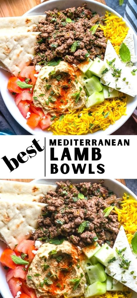 Mediterranean Lamb, Ground Lamb Recipes, Cooking Master, Mediterranean Recipes Healthy, Lamb Gyros, Lamb Dinner, Mediterranean Flavors, Greek Dinners, Gyro Recipe