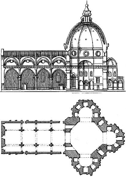 Florence Cathedral Sketch, Santa Maria Del Fiore Sketch, Florence Cathedral Drawing, Santa Maria Del Fiore Drawing, Cathedral Plan, Bubble Diagram Architecture, Chartres Cathedral, Filippo Brunelleschi, Florence Cathedral