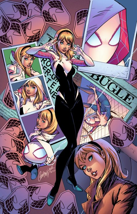 She is awesome Deviantart Anime, Gwen Stacy Comic, Spider Gwen Comics, Comic Spiderman, Spider Gwen Art, Spiderman And Spider Gwen, J Scott Campbell, Scott Campbell, Spider Girl