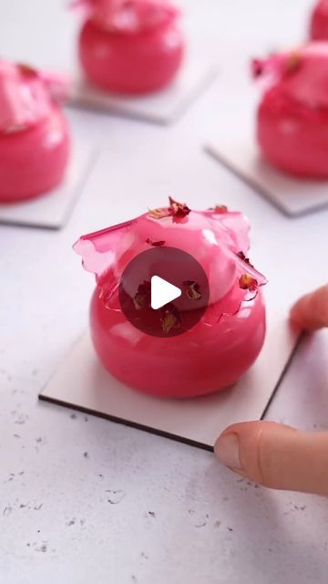 Pastry Arts Magazine on Instagram: "A stunning creation by @ex_pastry_cook 💖 This lovely pink and red dessert features coconut mousse cake and delicate raspberry textures, elegantly finished with a veil of rose petals 🥰 . . . #pastryart #pastrychef #chef #pastry #pastryporn #pastrychefs #pastrychefsofinstagram #pastrycheflife #pastrylove #pastrylover #pastrypassion #pastrylife #pastryarts #pastryinspiration #instapastry #patisserie #patisseries #dessert #desserts #dessertporn #dessertpics #pastrydesign #pastrydelights #pastryaddict #baker #bakersofinstagram #dessertmasters #raspberries #coconutmousse" French Pastries Art, Raspberry Mousse Cake, Coconut Mousse, Red Desserts, Pastry Design, Pastry Cook, Raspberry Mousse, Mousse Dessert, Cold Desserts