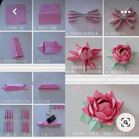 Origami Flowers Tutorial, Vika Papper, Kerajinan Diy, Tutorial Origami, Origami Bookmark, Cute Origami, Origami Patterns, Instruções Origami, Origami Paper Art