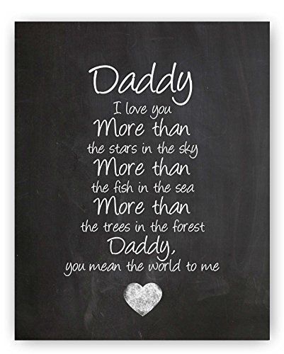 Fathers Day Poems, Dad Love Quotes, Happy Father Day Quotes, Chalkboard Print, Diy Gifts For Dad, Father Daughter Quotes, Daughter Love Quotes, Fina Ord