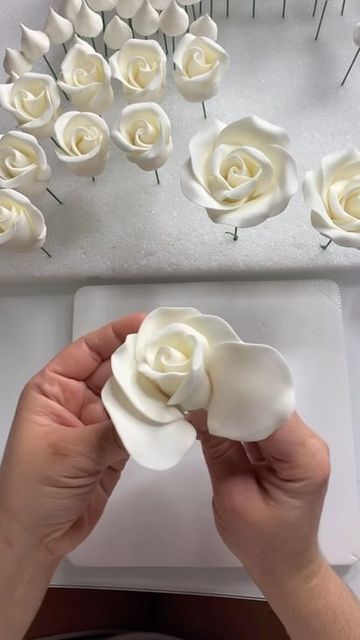 Garden Sugar Flowers on Instagram: "You can now subscribe! Complete videos on how to make my gum paste, flowers, and more! Link ⬆️⬆️⬆️⬆️⬆️ • • • • • • #gumpaste #gumpasteflowers #sugarflowers #sugarflower #sugarflowerart #artsugar #cake #cakes #cakedecorator #cakedesign #cakedecorating #cakeart #cakeartist #cakedecoratorsofinstagram #cakesupplies #topper #toppers #flowers #birthdaycake #weddingcake #weddingcakes" Gum Paste Flowers Cake, Golden Wedding Cake, Gum Paste Flowers Tutorials, Sugar Paste Flowers, Sugar Flowers Tutorial, Fondant Flower Tutorial, Flower Season, Pretty Wedding Cakes, Wedding Anniversary Cakes