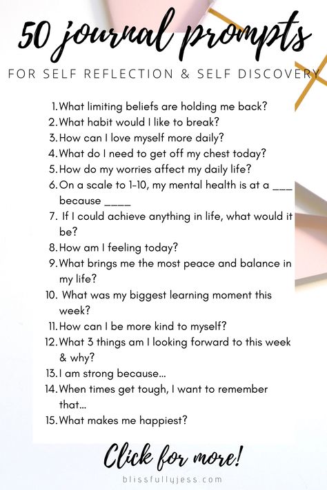 Journaling has become a really important part of my self-care & self-discovery over the years. I truly believe in the healing & therapeutic nature of journaling so I put together a list of my 50 favorite journal prompts for you to try. You have no idea what you could discover about yourself! #selfreflection #selfdiscovery 50 Journal Prompts, Gratitude Journal Prompts, Daily Journal Prompts, Dig Deeper, Writing Therapy, Vie Motivation, Health Journal, Journal Writing Prompts, Self Reflection