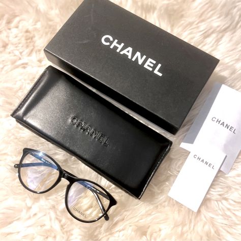 Black Legs. Classic And Iconic Chanel Cc Logo On Both Sides. Condition Is New Without Tag. Comes In The Original Boxes. Purchased From Hawaii In 2023. Chanel Reading Glasses, Chanel Eyeglasses, Chanel Glasses, Xmas List, Chanel Accessories, Black Legs, Chanel Black, Cc Logo, City Girl