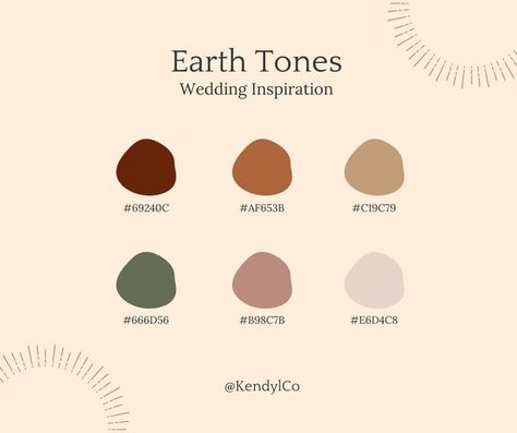 Earth Tones Wedding, Neutral Wedding Palette, Earth Tones Palette, Boho Wedding Colors, Earth Tone Wedding, Earth Tone Color Palette, Fall Wedding Color Schemes, Earth Tone Dress, Wedding Color Pallet