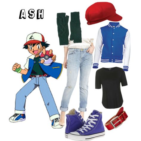 Pokemon Customes Halloween, Ash Cosplay Pokemon, Ash Ketchum Outfit, Ash Pokemon Costume, Ash Ketchum Costume, Ash Ketchum Cosplay, Fun Cosplay, Pokemon Fashion, Pokemon Logo