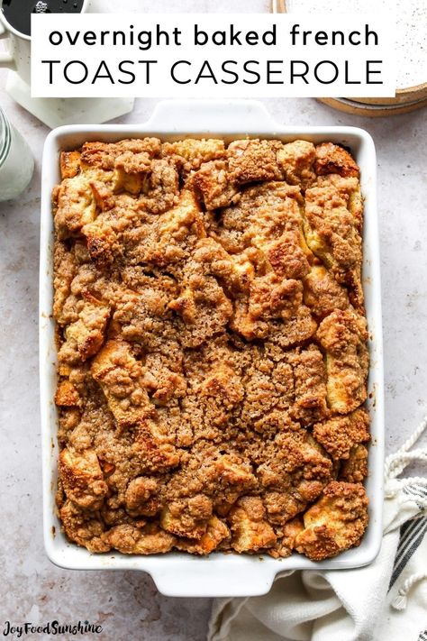 Easy Overnight French Toast Casserole, Overnight Brioche French Toast Casserole, Overnight French Toast Casserole Brioche, French Toast Casserole Brioche Bread, Best Overnight French Toast Casserole, French Toast Caserole, Breakfast French Bread, Overnight Baked French Toast, Overnight French Toast Bake