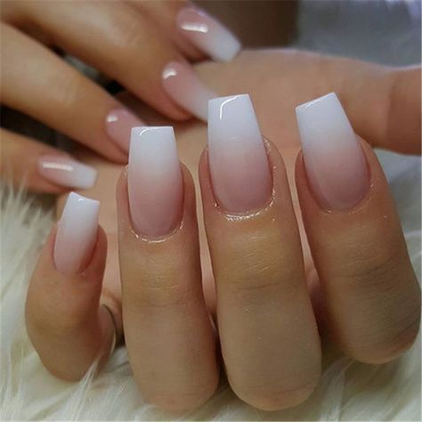 French Ombre Nails with Gold Glitter; baby boomer; coffin nails; ombre nails; acrylic nails; Unghie Sfumate, Nails 2018, Ombre Acrylic Nails, Colorful Nails, Short Square Acrylic Nails, Super Nails, Nagel Inspo, Dipped Nails, Square Acrylic Nails