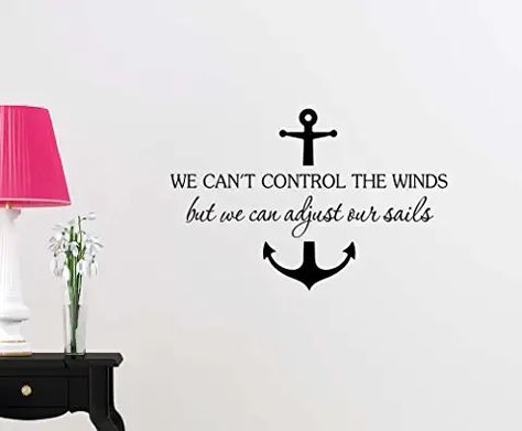 Anchor Quotes, Beach Wall Decals, Sign Room Decor, Nautical Room, Anchor Decor, Health Quotes Inspirational, Art Lettering, Vinyl Quotes, Wall Vinyl