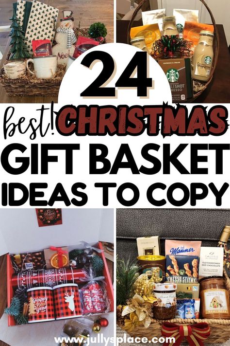 christmas gift basket, christmas gift basket ideas, diy christmas gift basket, christmas gift basket for her, christmas gift basket for kid, christmas gift basket ideas for family Basket Ideas For Mom, Gift Basket Ideas For Mom, Best Christmas Gift Baskets, Coffee Lover Gifts Basket, Hosting Christmas Dinner, Family Gift Baskets, Movie Night Gift Basket, Cookie Gift Baskets, Homemade Gift Baskets