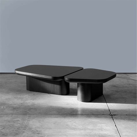 SECOLO Pangea Coffee Table. kelli Two Coffee Tables, Wood Coffe Table, Organic Table, Wood For Sale, Black Coffee Tables, Large Coffee Tables, Small Coffee Table, L Shaped Sofa, Coffee Table Design