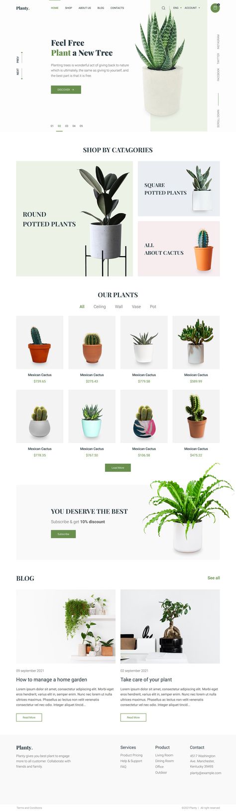 Plant Website Design Landing Page, Plant Shop Website Design, Plant Shop Web Design, Plant Shop Website, Plant Web Design, Plant Website Design Inspiration, Plant Shop Branding Design, Plant Store Branding, Plant Nursery Website Design