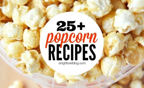 25+ Best Bacon Recipes Homemade Popcorn Recipes, Gourmet Popcorn Recipes, Flavored Popcorn Recipes, Kettle Corn Recipe, Homemade Caramel Popcorn, Spiced Popcorn, Bbq Spice, Popcorn Treats, Homemade Popcorn