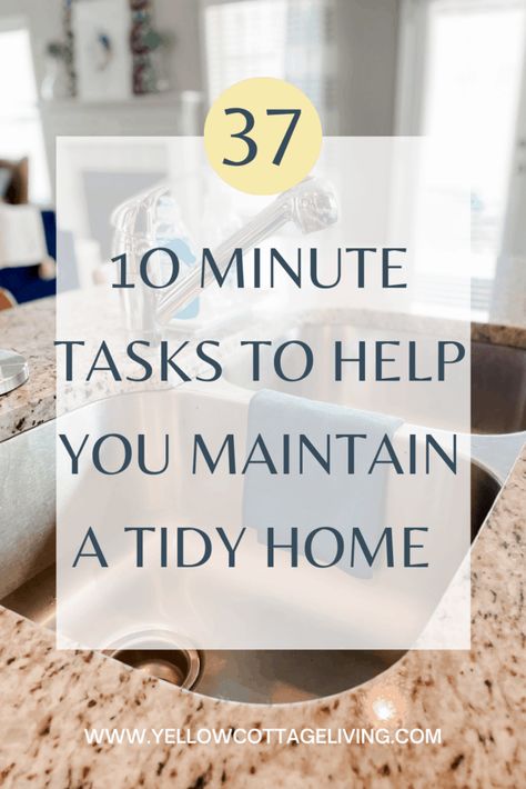 5 Minute Cleaning Tasks, 15 Minute Cleaning Tasks, 6/10 Cleaning, Clean House Quickly, 10 Minute Tasks, Organization And Cleaning, Cleaning Chart, Tidy House, Cleaning Inspiration