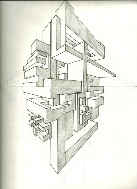 2 Point Perspective Drawing, 3 Point Perspective, 2 Point Perspective, Two Point Perspective, Perspective Sketch, Perspective Drawing Architecture, Perspective Drawing Lessons, One Point Perspective, Drawing Exercises