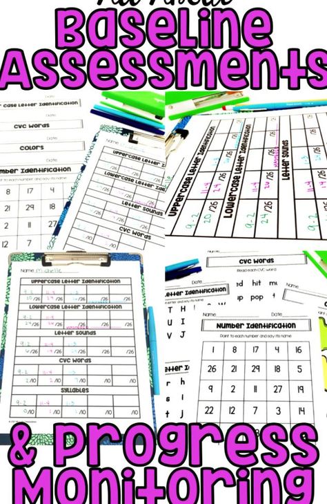 Special Education Assessments, Progress Monitoring Special Education, Intervention Classroom, Kindergarten Special Education, Data Binders, Kindergarten Phonics, Importance Of Time Management, Special Education Elementary, Goal Tracking