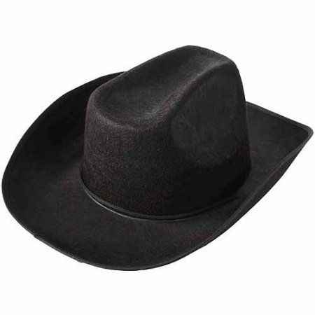 Free 2-day shipping on qualified orders over $35. Buy School Sprit Felt Cowboy Hat, Black at Walmart.com Cowboy Baby Shower Theme, Cowboy Hat Black, Felt Cowboy Hat, Black Cowboy Hat, Black Cowboys, Denim And Diamonds, Cowboy Theme, Felt Cowboy Hats, Western Cowboy Hats