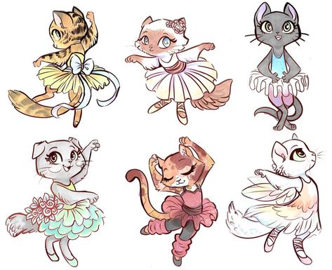 Dancing Drawing, Ballerina Drawing, Dancing Drawings, Dancing Cat, Character Design Animation, Cat Illustration, Cat Drawing, Animal Illustration, Drawing People