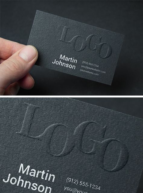 Embossed Business Card MockUp #2 | GraphicBurger Graphic Design Mockup, Embossed Business Cards, Construction Business Cards, Free Logo Mockup, Buisness Cards, Qr Code Business Card, Business Card Mockup, Name Card Design, Visiting Card Design