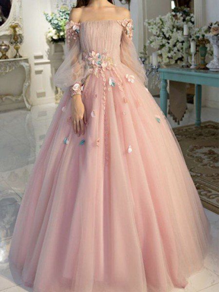 Fairytale Dress Prom, Bday Dresses, فستان زهري, Outfit Basic, Pink Ball Gown, Prom Dresses Long Pink, Purple Prom, Dresses Tulle, Outfit Autumn