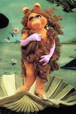 Can we just agree that Miss Piggy's the OG Botticelli babe? #wildfoxcouture #venus #botticellibabe #misspiggy Mrs Piggy, Vampire Barbie, Birth Of Venus, The Muppet Show, Muppet Babies, Pin Up Tattoos, Miss Piggy, Creative Block, Jim Henson