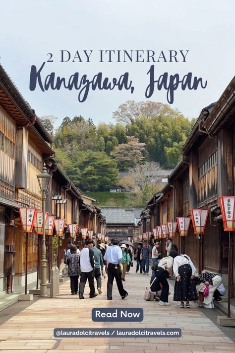 Experience the best of Kanazawa in just 2 days! From the Kenrokuen Garden to Omicho Market, and historic Geisha districts, this itinerary smoothly guides through the city's wonders. 📌 Pin for later! Japan Aesthetic | Japan | Travel | Travel Inspo | Travel Aesthetic Japan Travel Itinerary 2 Weeks, 3 Weeks In Japan Itinerary, Japan 5 Days Itinerary, Japan Itinerary 1 Month, Kenrokuen Garden, Japan Packing List, Ultimate Japan Itinerary, Visiting Japan, Adventurous Travel