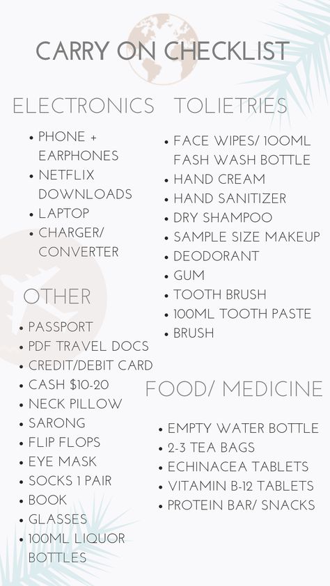 Carry On Checklist, Schul Survival Kits, Outdoor Pics, Travel Packing Checklist, Travel Bag Essentials, Road Trip Packing, Long Flight, Packing Checklist, Long Flights