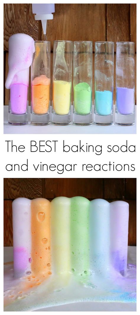 Baking Soda Experiments, Baking With Toddlers, Science Art Projects, Baking Soda And Vinegar, Baking Soda Benefits, Preschool Science Activities, At Home Science Experiments, Baking Soda Vinegar, Science Crafts