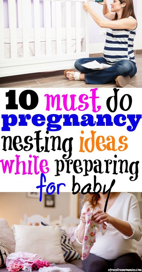 Check out these fun and helpful pregnancy nesting ideas to organize and prepare before baby arrives. Must do tips for nesting during pregnancy.The ultimate nesting checklist for expectant moms. Nesting Pregnancy, Baby Gender Prediction, Pregnancy Hacks, Pregnancy Problems, Newborn Hacks, Pregnancy Information, Baby Sleep Problems, Preparing For Baby, Before Baby