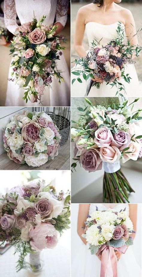 Mauve Wedding Colors, Funny Vine, Fall Garden Wedding, Purple Bridal Bouquet, Rustic Wedding Decorations, Purple Wedding Bouquets, Mauve Wedding, Wedding Colors Purple, Lavender Wedding