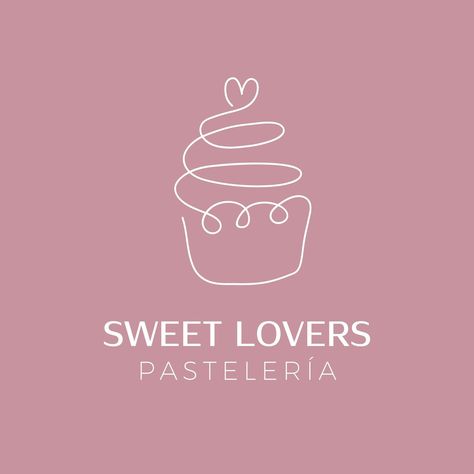 Pastry Logos Ideas, Logo Dulce Ideas, Logo Postres, Desserts Logo, Bakery Branding Logo, Sweets Logo, Cupcake Logo Design, Pastry Logo, Dessert Logo