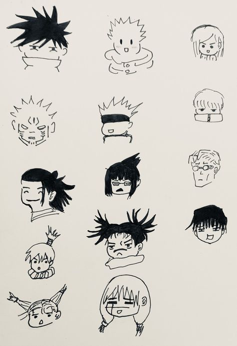 Jjk Doodles Manga, Choso Jujutsu Kaisen Drawing, Jjk Sketch Drawing Easy, Mahito Jjk Drawing Sketch, Denji Drawing Easy, Yuta Drawing Jjk, Yuta Drawing Jjk Sketch, Megumi Chibi Drawing, Maki Zenin Drawing Easy