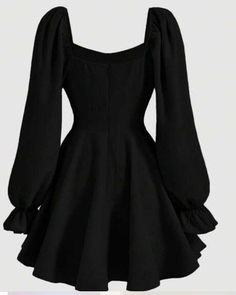 To buy, same as Spooky Season Drop. Cute Winter Dress Outfits, A Line Black Dress, Dresses For Teens Black, Summer Prints Fashion, Fashion Show Dresses, Tight Dress Outfit, Frock Patterns, Cute Dress Outfits