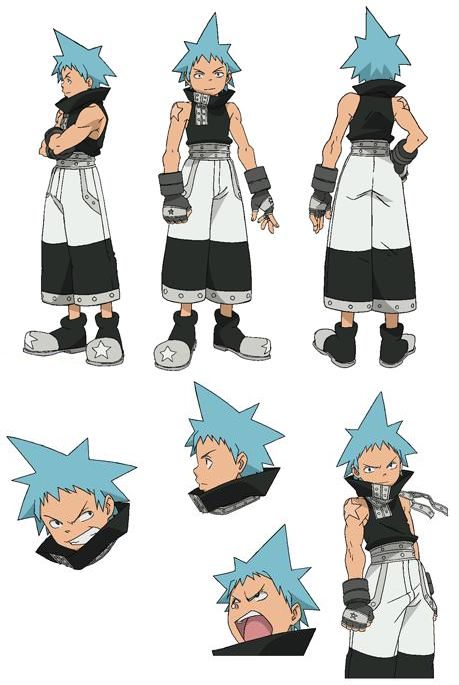 Black☆Star/Image Gallery | Soul Eater Wiki | Fandom Soul Eater Oc, Soul Eater Cosplay, Black Star Soul Eater, Character Design Teen, Soul Eater Manga, Anime Soul, Fire Force, Character Sheets, Model Sheet