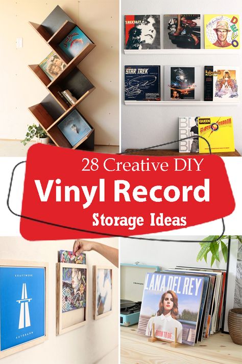 Record Album Display Ideas, Record Wall Storage Ideas, Vinyl Album Display Ideas, Displaying Records On Wall, Lp Wall Display, Displaying Albums Vinyl Records, Ways To Display Record Albums, Shelves For Records Vinyls, Lp Display Ideas