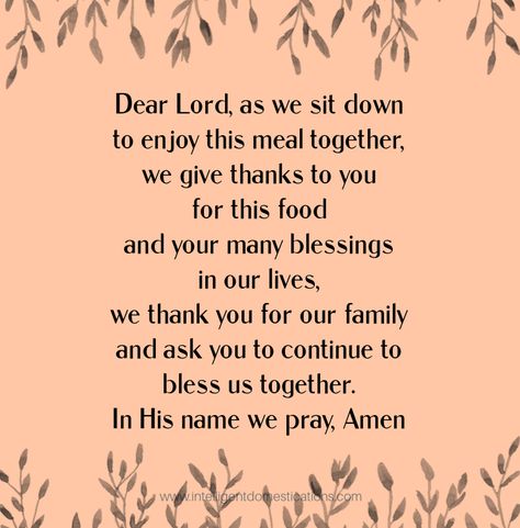 Short Thanksgiving Prayer, Lunch Prayer, Thanksgiving Dinner Prayer, Thanksgiving Prayers For Family, Grace Before Meals, Prayers Before Meals, Mealtime Prayers, Food Prayer, Dinner Prayer