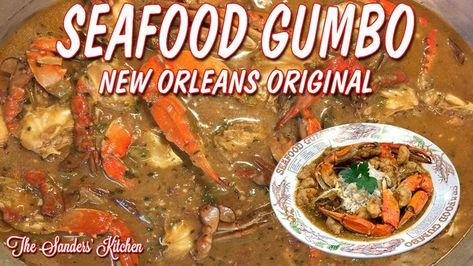 HOW TO MAKE SEAFOOD GUMBO / NEW ORLEANS STYLE | Seafood gumbo recipe, Seafood gumbo, Gumbo recipe Seafood Gumbo Recipe Louisiana, Gumbo Recipe Seafood, Gumbo New Orleans, New Orleans Style Gumbo, Crawfish Etoufee Recipe, Crab Gumbo, New Orleans Gumbo, Gumbo Recipe Easy, How To Cook Okra