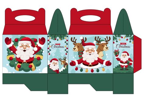 Christmas Gift Basket Ideas Diy, Christmas Gable Boxes, Paper Box Template Free Printable Gift Bags, Christmas Favor Boxes, Candy Box Template Free Printable, Gable Box Template Free Printable, Christmas Boxes Ideas, Box Template Printable Free Patterns, Christmas Box Template