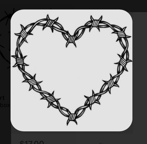 Karol G Barbed Wire Heart, Thorn Heart Tattoo Karol G, Bob Wire Heart Tattoo, Barbed Wire Heart Tattoo Knee, Heart Thorns Tattoo, Thorn Heart Tattoo, Barbwire Heart Tattoo, Barb Wire Heart Tattoo, Heart Spiderweb Tattoo