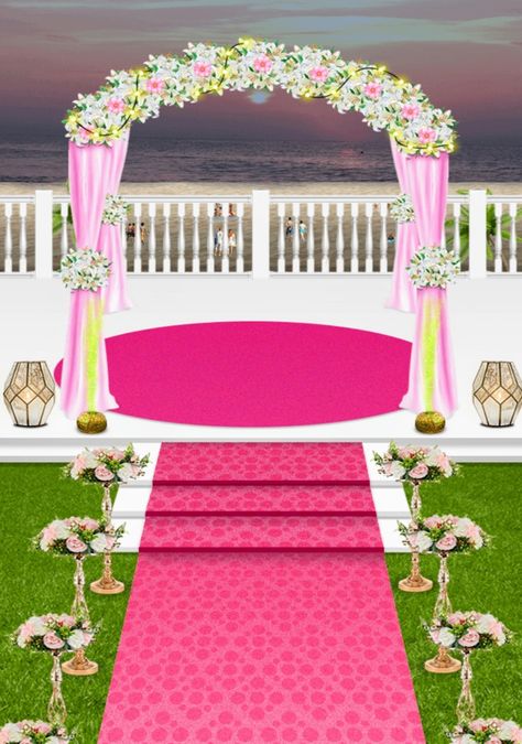 Mandap Design Illustration, Mandap Illustration Background, Wedding Mandap Illustration, Mandap Illustration, Wedding Background Illustration, Ranjit Singh, Caricature Wedding Invitations, Indian Wedding Stage, Wedding Invitation Posters