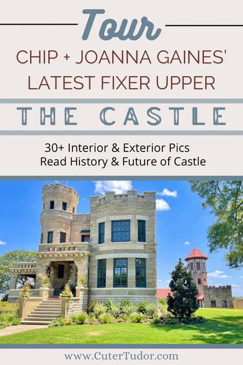 Lime stone castle Fixer Upper Castle Bedroom, Fixer Upper Lake House Joanna Gaines, Joanna Gaines Interiors, Magnolia Chip And Joanna Gaines, Joanna Gaines Castle Colors, In With The Old Magnolia Network, Joanna Gaines The Castle, Chip And Joanna Castle, Joanna Gaines 2023