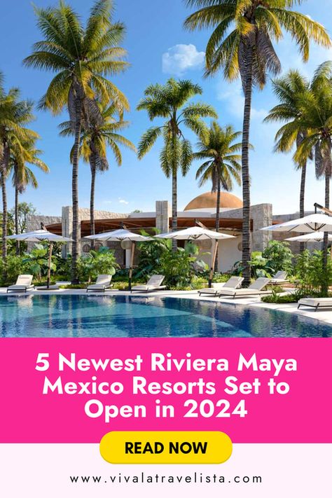 These Are the 5 Newest Riviera Maya Mexico Resorts Set to Open in 2024 Riviera Maya Resorts, Cancun Airport, Cancun Resorts, Riviera Maya Mexico, Mexico Resorts, Mexico Destinations, Couple Getaway, Inclusive Resorts, Caribbean Sea