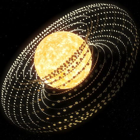 Dyson Sphere Art, Dyson Sphere Concept Art, Space Megastructures, Dyson Swarm, Dyson Sphere, Space Colonization, Fermi Paradox, Alien Technology, Space Colony