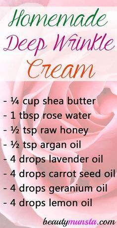 Homemade Wrinkle Cream, Homemade Lotion, Aging Cream, Homemade Face, Deep Wrinkles, Skin Care Recipes, Natural Beauty Tips, Wrinkle Cream, Beauty Recipe