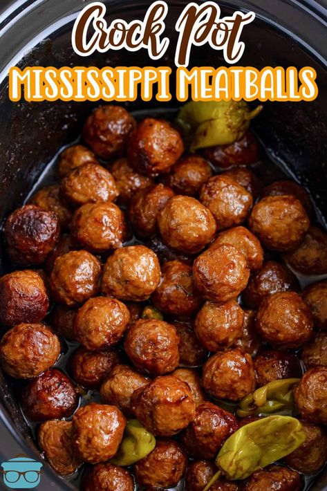 Mississippi Meatballs, Struggle Meals, Meatball Recipes Crockpot, Meatball Recipes Easy, Country Cook, The Country Cook, Crockpot Dishes, Meatballs Recipe, Country Cooking