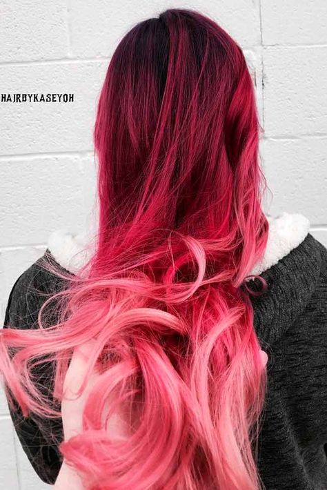 63 Best Red Ombre Hair Color Ideas for Long Hair Red Ombre Hair Color, Color Ideas For Long Hair, Hair Color Red Ombre, Brown Ombre Hair Color, Best Ombre Hair, Ombre Hair Color Ideas, Ideas For Long Hair, Pink Ombre Hair, Red Ombre Hair