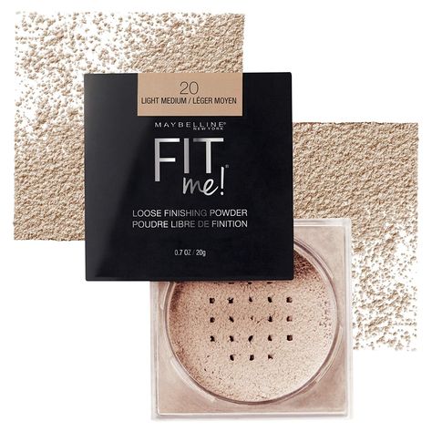 Best Drugstore Setting Powder, Drugstore Setting Powder, Fit Me Powder, Foundation Sets, Alat Makeup, New York Fits, Best Drugstore Makeup, Smooth Skin Texture, Dark Under Eye