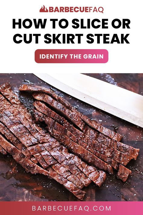 how to slice skirt steak Asada Marinade, Carne Asada Marinade, Steak In Oven, Beef Meals, Flank Steak Recipes, Dinner Today, Round Steak, Steak Cuts, Sliced Steak