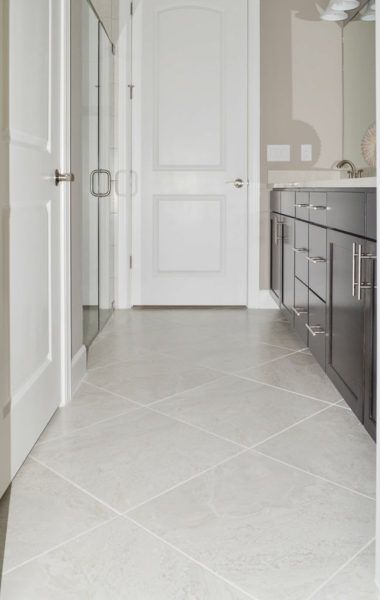 Large Rectangle Tile Bathroom Floor, Simple Tiles Floor, Large Format Tile Floor Small Bathroom, Large Floor Tile Small Bathroom, Large Gray Tile Kitchen Floor, Bathroom Floor Tile Square, Bathroom Floor White Tile, Large Square Bathroom Tiles, Large Tile In Small Bathroom